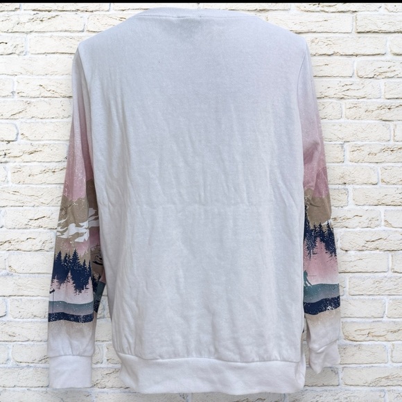 TORRID Ski Cozy Fleece Crew Neck Sweatshirt Size 0 / 12 - Picture 3 of 4